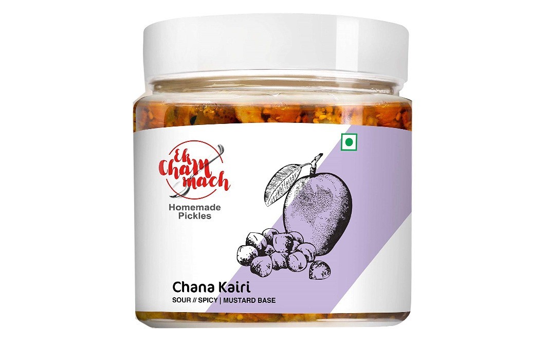 Ek Chammach Homemade Pickles - Chana Kairi   Jar  250 grams